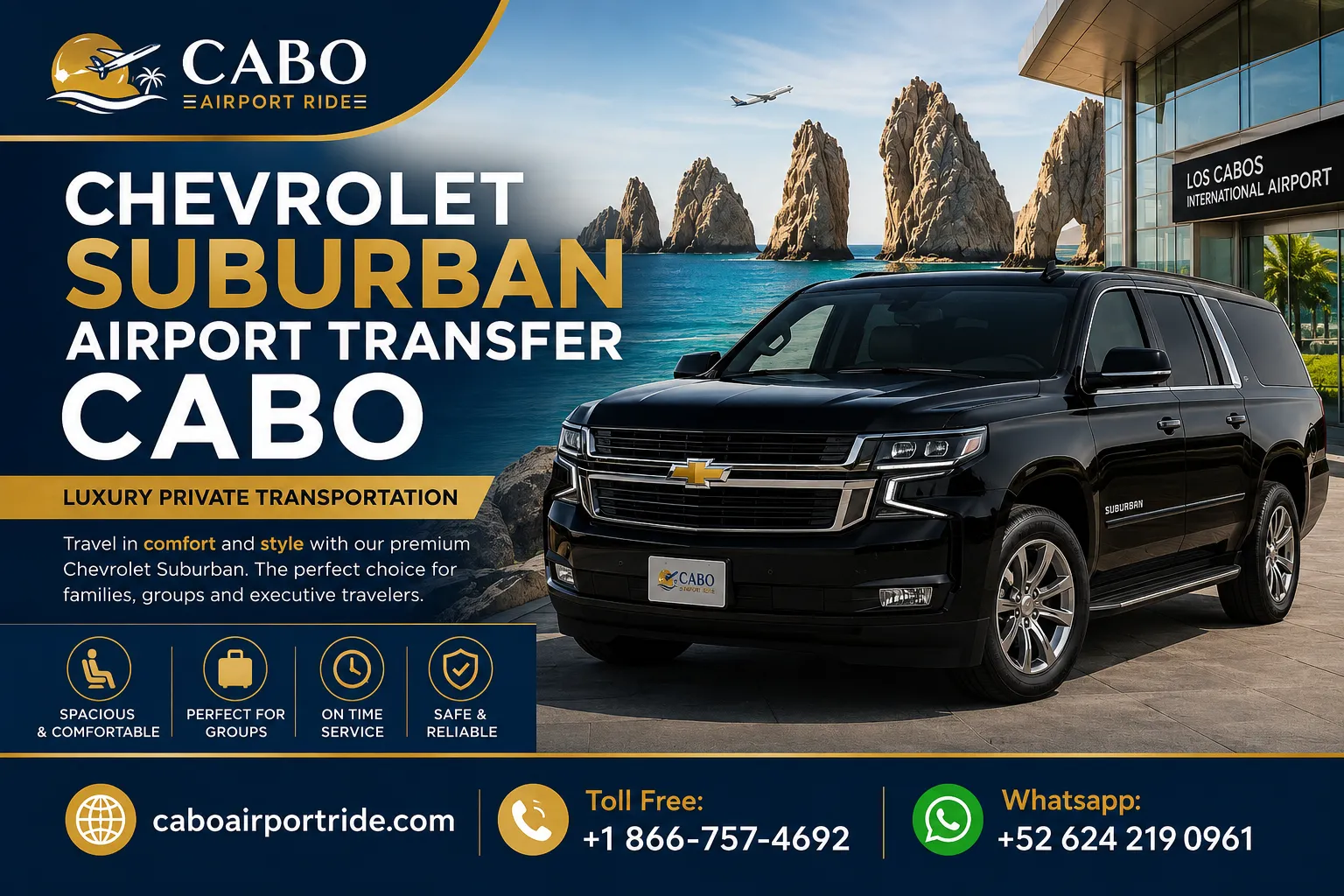 Chevrolet Suburban Airport Transfer Cabo Luxury Private Transportation_resultado