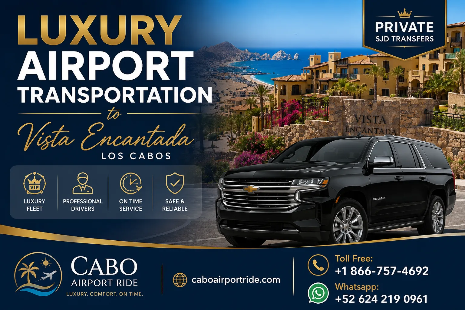 Luxury Airport Transportation to Vista Encantada Los Cabos Private SJD Transfers_resultado