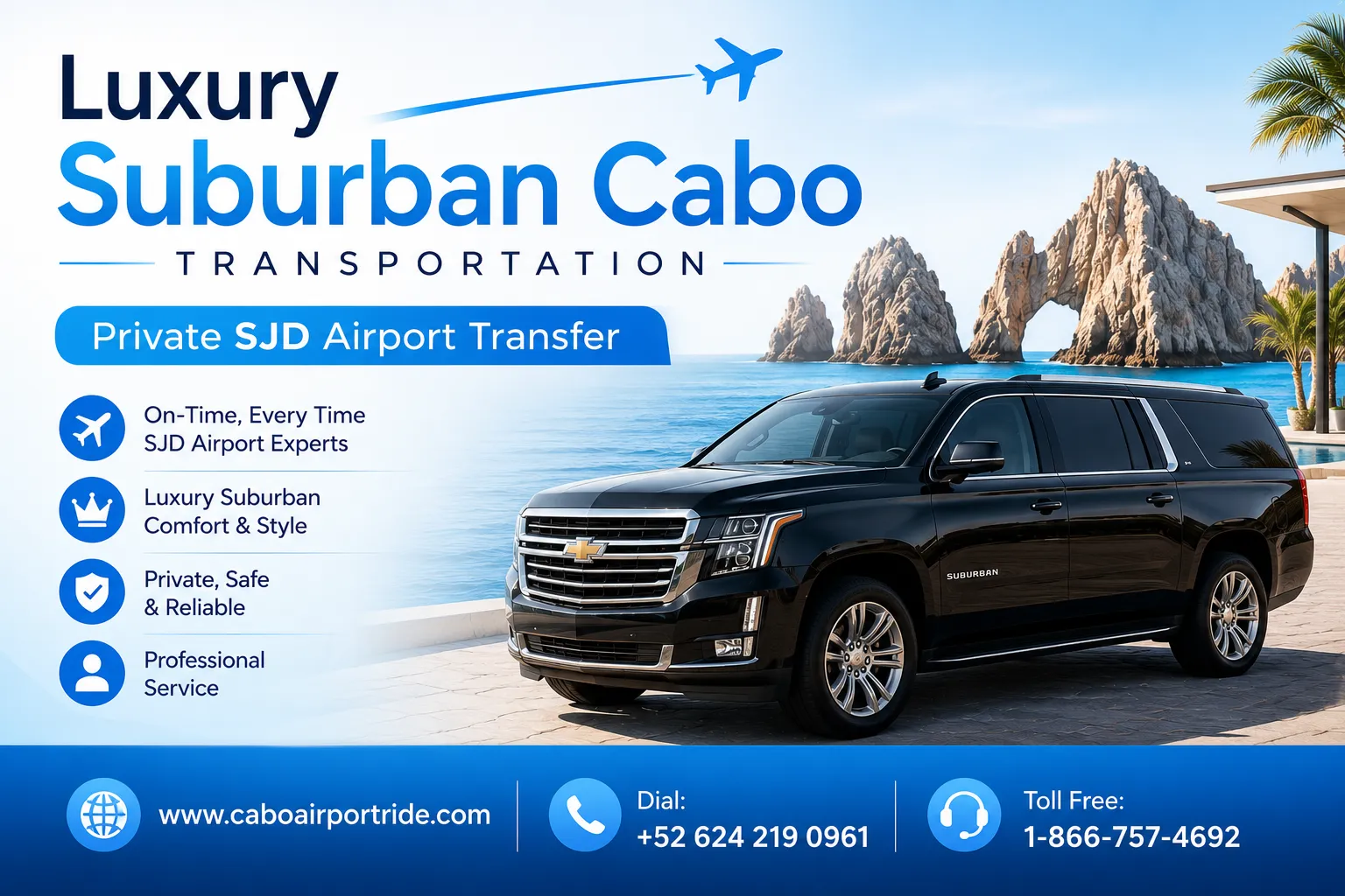 Luxury Suburban Cabo Transportation Private SJD Airport Transfer_resultado
