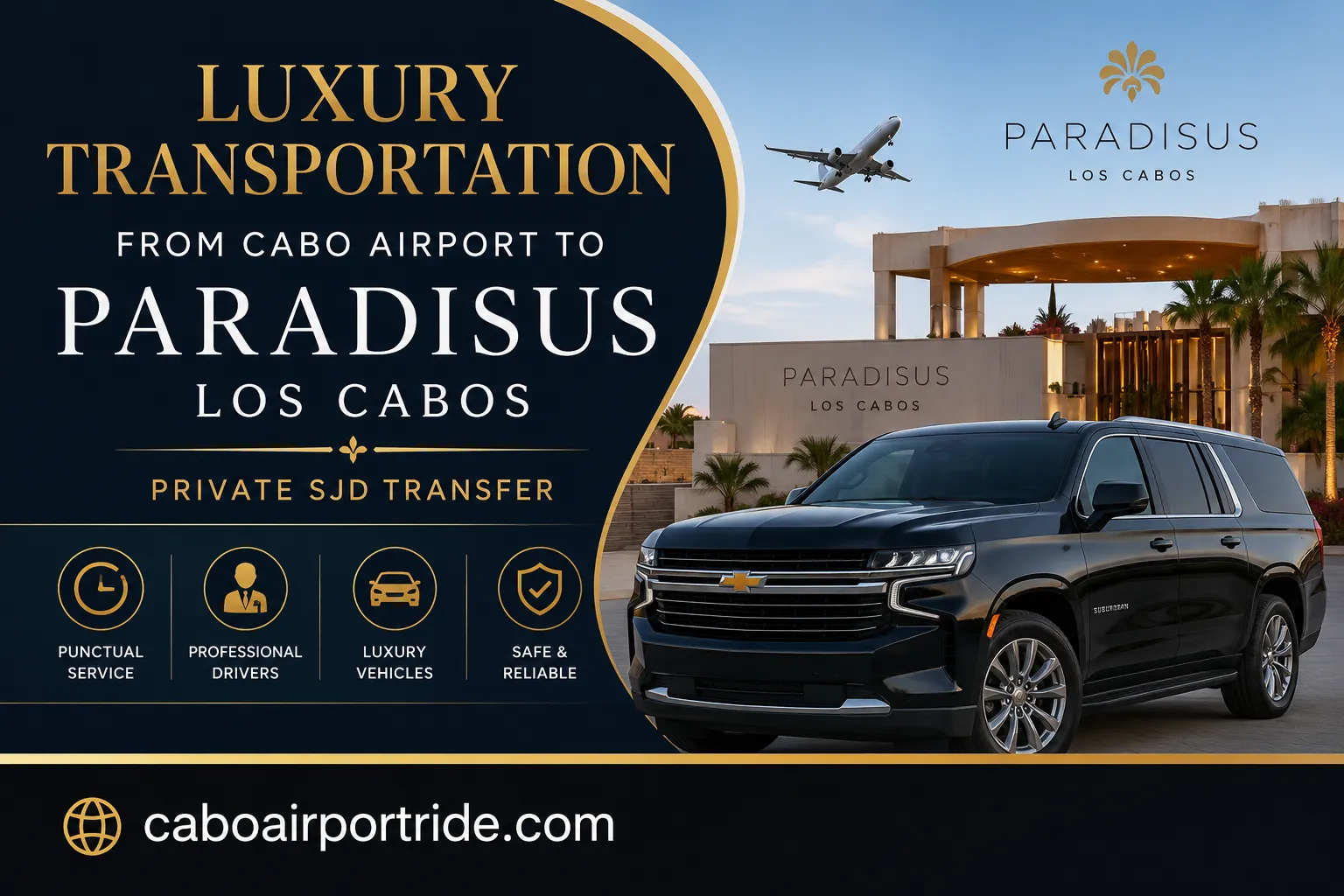 Luxury Transportation From Cabo Airport To Paradisus Los Cabos Private SJD Transfer_resultado