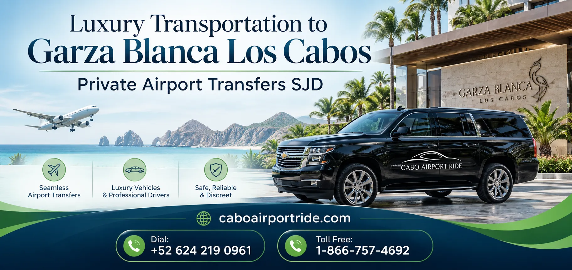 Luxury Transportation to Garza Blanca Los Cabos Private Airport Transfers SJD_resultado