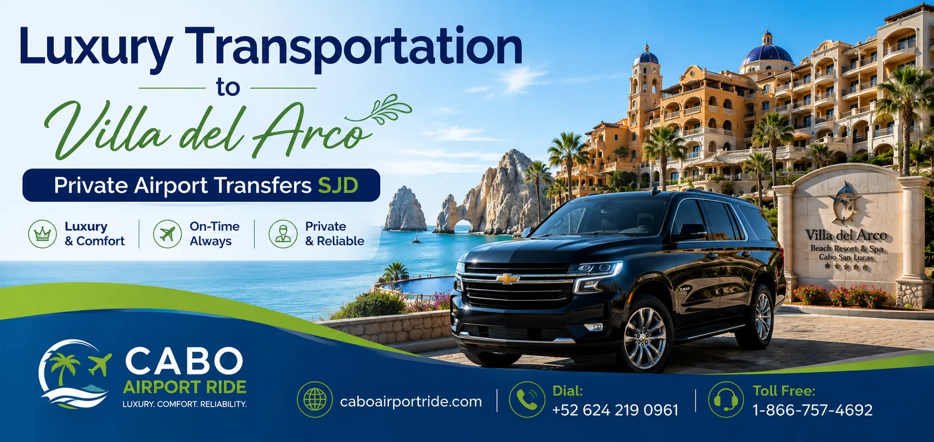 Luxury Transportation to Villa del Arco Private Airport Transfers SJD_resultado