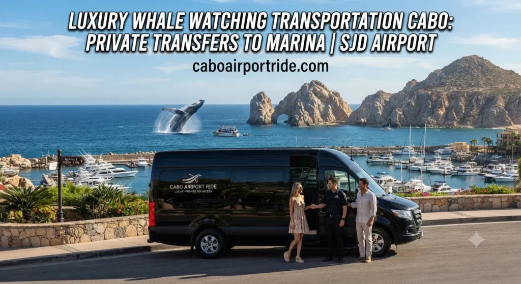 Luxury Whale Watching Transportation Cabo Private Transfers to Marina SJD Airport_resultado