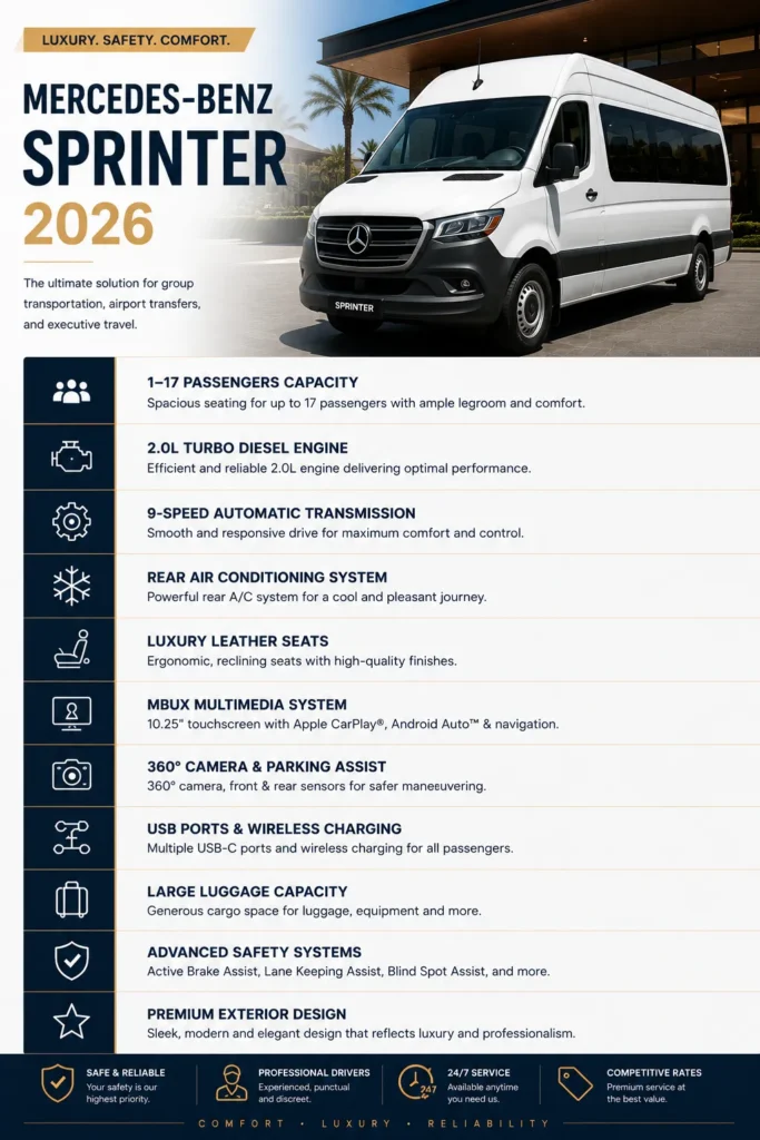 Mercedes Sprinter Airport Transportation Los Cabos