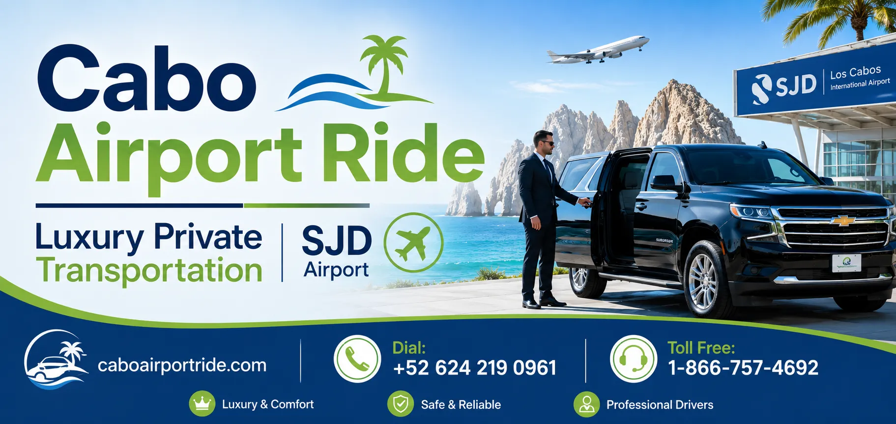 Cabo Airport Ride Luxury Private Transportation SJD Airport_resultado