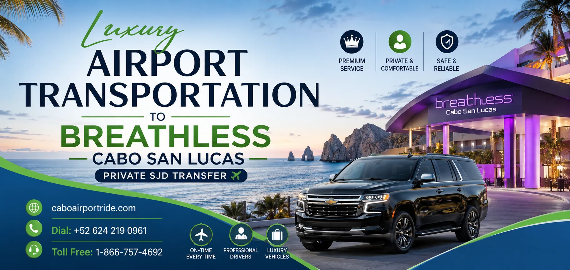 Luxury Airport Transportation to Breathless Cabo San Lucas – Private SJD Transfer_resultado