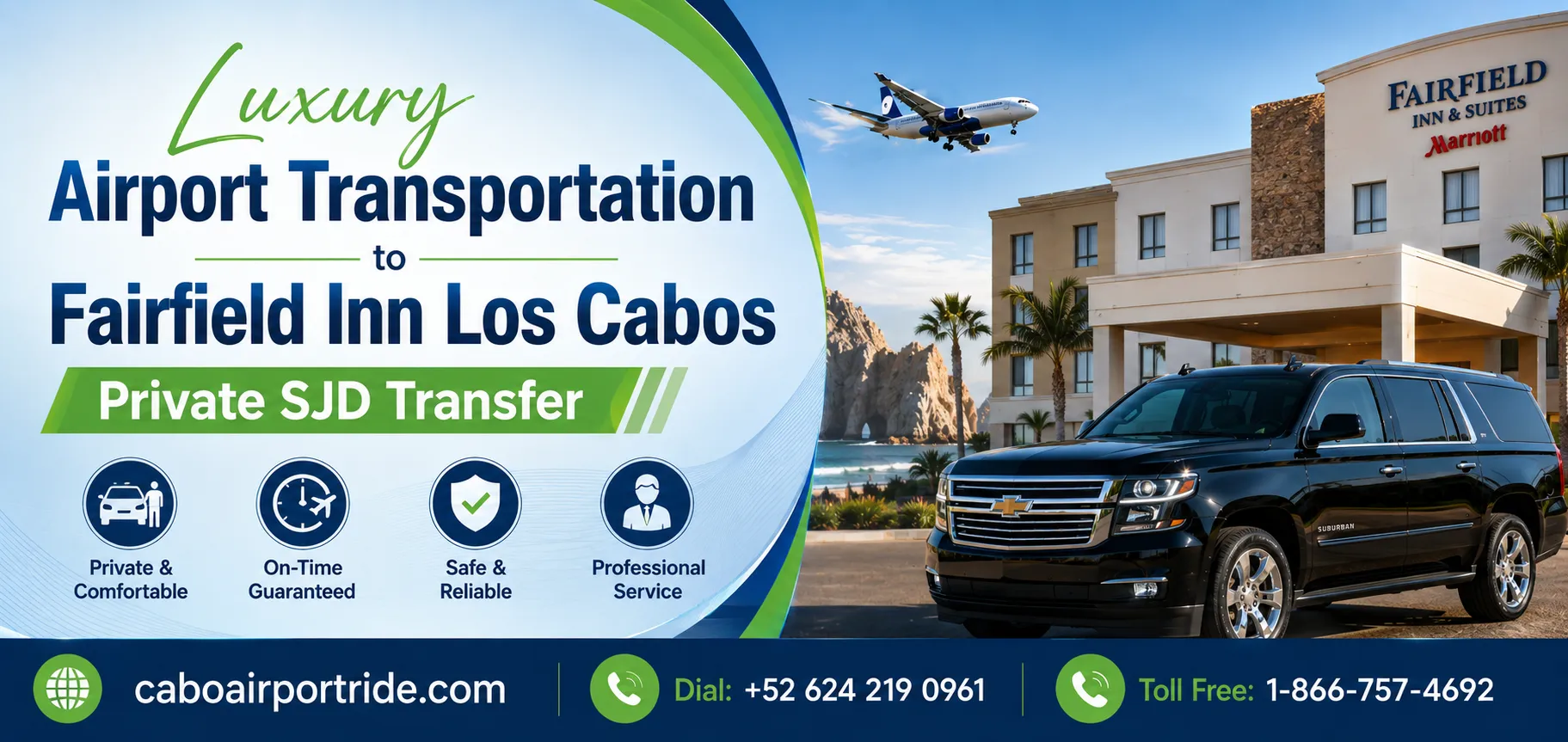 Luxury Airport Transportation to Fairfield Inn Los Cabos Private SJD Transfer_resultado