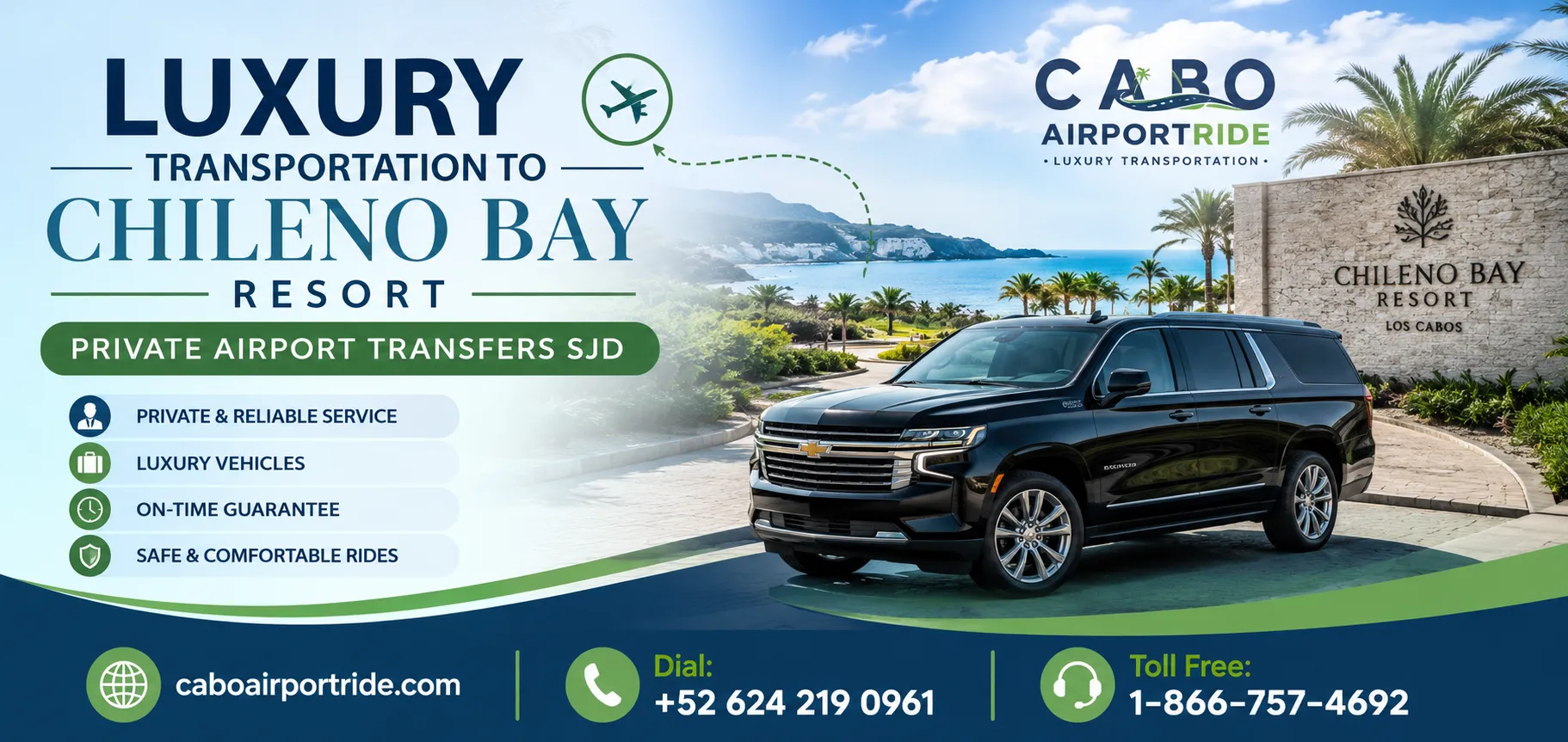 Luxury Transportation to Chileno Bay Resort Private Airport Transfers SJD_resultado