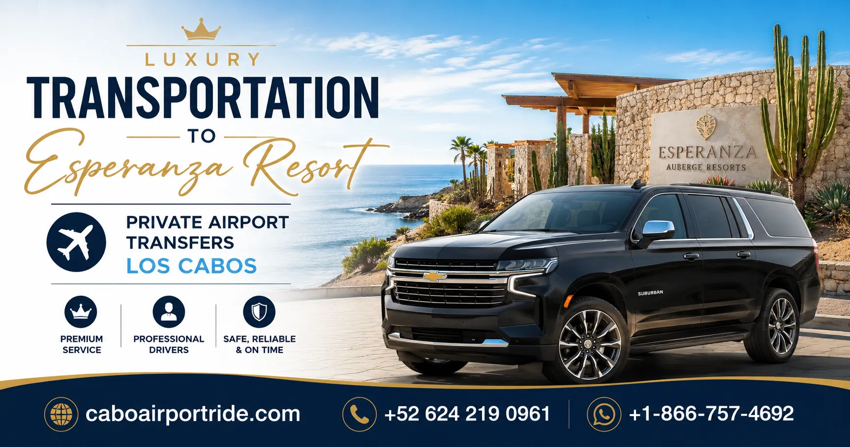 Luxury Transportation to Esperanza Resort Private Airport Transfers Los Cabos_resultado