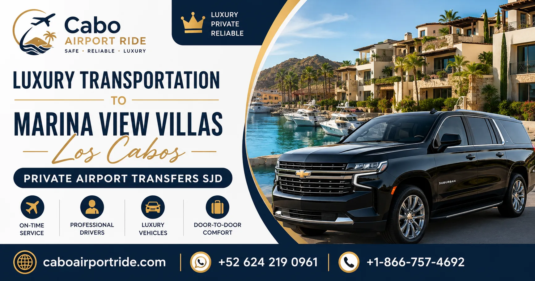 Luxury Transportation to Marina View Villas Los Cabos Private Airport Transfers SJD_resultado