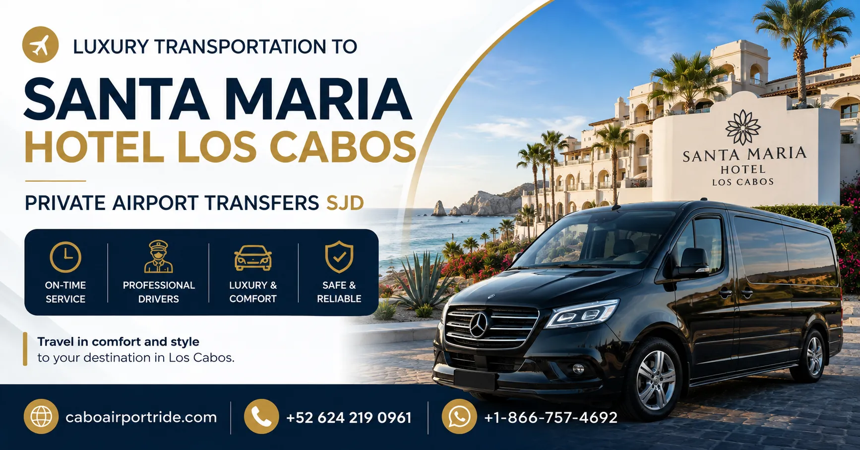 Luxury Transportation to Santa Maria Hotel Los Cabos Private Airport Transfers SJD_resultado